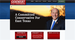 Desktop Screenshot of gohmert.com