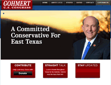 Tablet Screenshot of gohmert.com